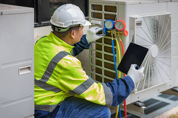 Professional Ductwork Repair technician working in Berkley, MA